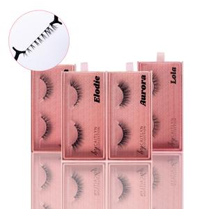 By Caitlyn Luxury Vegan Reusable Eye Lashes - 15 Unique Lash Styles Available - Lightweight & Comfortable - Clear, Black & Elastic Lash Bands Available - Cruelty Free -  Luxury Makeup
