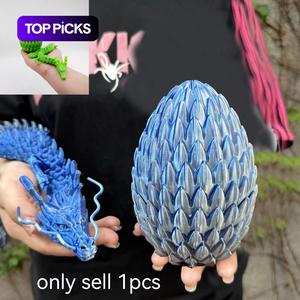 2pcs 3D Printed Dragon Egg Set, Home Decor Desktop Ornament, Halloween Christmas Gift, Birthday Present, Unique 3D Print Statue Figurine