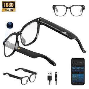 Smart Ai Glasses, Wearable Smart Glasses, Multifunctional Smart Glasses with Camera, 8m Phd Camera, 1080P Video Recording, Real Time Translation, Voice Assistant, Wireless for Travel/met/vlog
