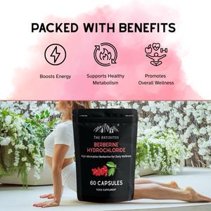 10,000mg per 2 capsules - 20:1 Berberine Hydrochloride - 60 Capsules