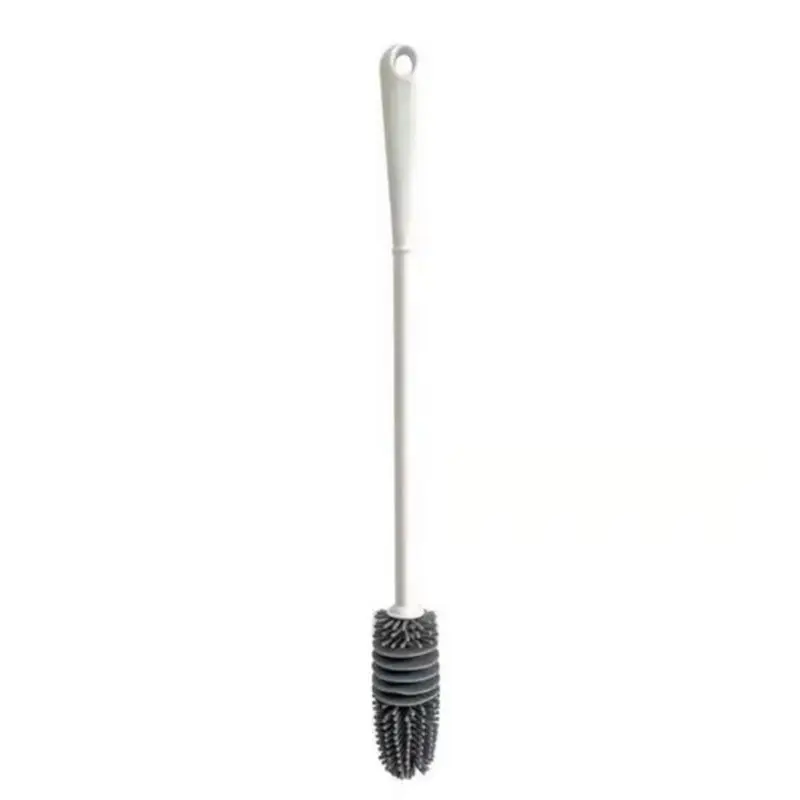 Silicone Milk Bottle Brush Cup Scrubber Glass Cleaner Kitchen Cleaning Tool Long Handle Drink Bottle Glass Cup Cleaning Brush