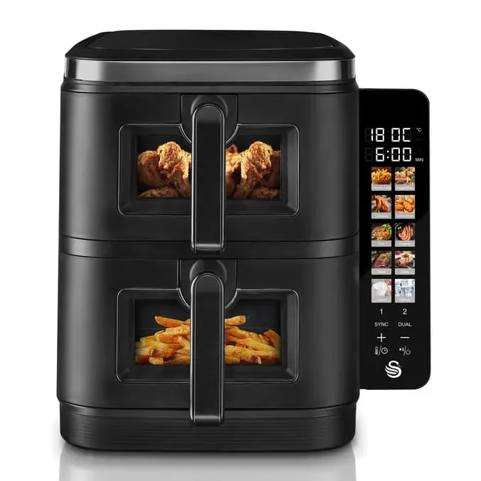 Swan Twin Stack Air Fryer 11l - Household & Kitchen Appliance