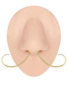 Stainless Steel Mustache Shaped Septum Ring, 1 Count/ 2 Counts Novelty Nose Piercing Jewelry for Men & Women, Trendy All-match Body  Jewelry for Birthday Gift