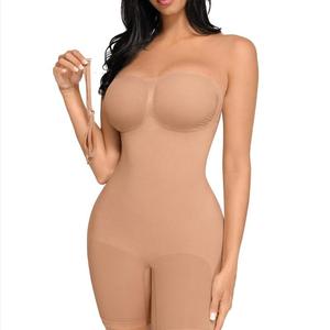 Strapless Tummy Control Bodysuit with Breast Support and Buttocks Lifting - Smooth- Shapewear