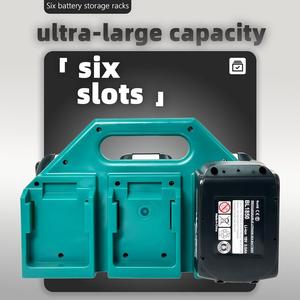 Durable PC Plastic Battery Holder, Compatible with Makita Batteries, Ideal for Workbench, Garage Storage, Tool Organizer, Tool Box, Toolbox Storage Box & Vehicle Accessories, Portable Tool Box, Construction Tool Organizer