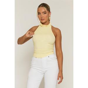 Nice Womenswear Rebellious Fashion Halter Cowl Neck Top