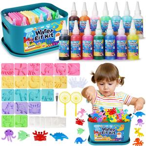 Water Gel Kit for Kids - Water Fairy Gel Kit - Water Pets - Slime -DIY Squishy Maker Kit, Craft Kits for Kids - Make Your Own Squishies Toys Crafts , Christmas & Birthday Gift for Boys& Girls