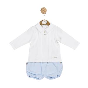 Mintini Blue Boys Needlecord Top and Bloomer Kidswear SALE