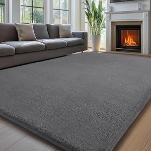 Carpet Rugs for Living Room, Rug for Bedroom, Washable Area Rugs, Anti Slip Fluffy Rug, Shaggy Rug, Carpets, Extra Large Rugs for Living Room and Kids Room