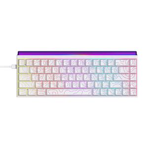 AJAZZ NK68 wired gaming mechanical keyboard new red switch comfortable 65% small configuration portable side engraved contour colorful light effect DIY plug and play support multiple systems suitable for esports games and office gifts for boys