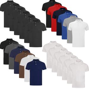 6 Pack Mens Polo Shirt Multipack Set Short Sleeve Plain Top Tipping T-Shirt Casual Classic Gifting Gift Set Size M L XL 2XL 3XL 4XL 5XL