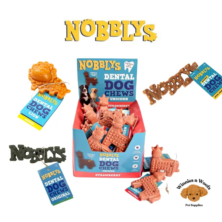 Petello Nobblys Dental Dog Chews - Natural Vegetarian Dental Treats for Dogs