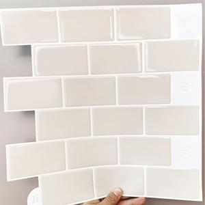 Self-adhesive 3D Decorative Wall Sticker, Waterproof Wallpaper, High Temperature Resistant Decorative Wall Sticker for Indoor Decoration Wall Panels