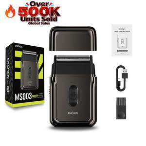 ENCHEN MS003 Mini Portable Shaver for Tough Beards & Sideburns - Dual-Blade, High-Speed Motor, USB Rechargeable, Travel Essential Trimmer