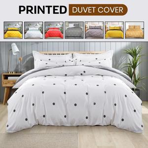 Luxurious 3 PCs Printed Duvet Cover Set – Soft Plush Bedding with Pillowcases | Double-Sided Design for All Seasons, Easy Care & Machine Washable, Fade Resistant, Perfect for Modern Bedrooms - All Year Round - Available in all UK sizes