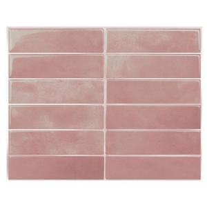 Aadesh Self-Adhesive PET Tile Wall Stickers, Ready to Tear and Stick, Waterproof, Mildew Resistant, Oil Resistant, Kitchen Bathroom Decoration, Suitable for Living Room, Kitchen, Bathroom, Balcony, 9x11.4 inch
