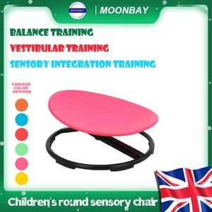 UK Seller Children's Sensory Integration Swivel Chair for Vestibular Training - Home Use Balance & Concentration Spinning Top, Apparatus for Autism & ADHD