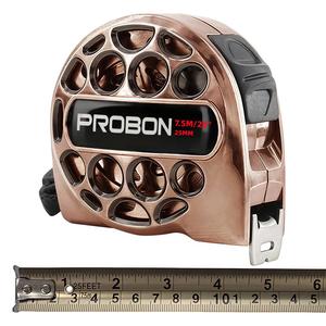 25/16 Feet Copper Color Tape Measure, High Hardness Material, Shockproof, Waterproof & Dirt-Resistant, Dual Metric & Imperial Scales, High Precision Measuring Tape for Construction & DIY Projects