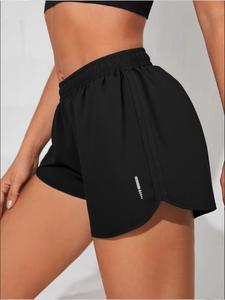 Women's Solid Color Breathable Quick Drying Gym Shorts, Casual Comfy Skinny Shorts for Daily Outdoor Wear, Ladies Sportswear for Summer,  Gym Shorts