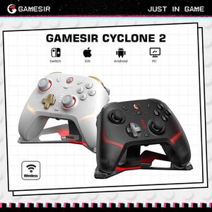 GameSir Cyclone 2 Wireless Controller for PC/Switch/iOS/Android with Mag-Res TMR Sticks, Hall Effect Triggers, RGB Lighting, 6-Axis Gyro, Tri-mode Connectivity