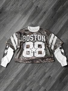 Men's Letter & Figure & Tree Branches Print 2 in 1 Double Layer Long Sleeve Sweatshirt, Casual Regular Fit Round Neck Pullover for Fall & Winter, Men's Clothes for Daily Wear