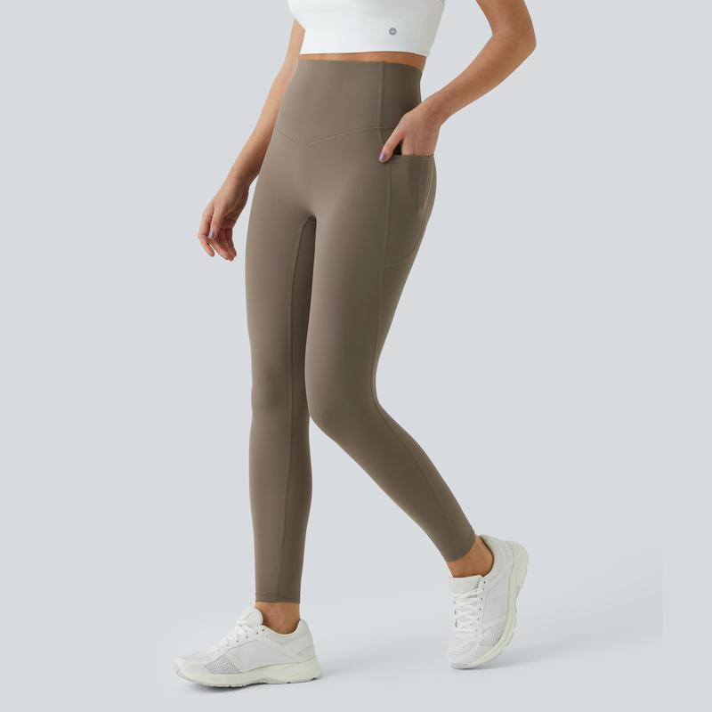 Halara SoCinched Women's High-Waisted UltraSculpt Leggings with Tummy Control & Side Pocket – Comfortable Stretch Fit, Ideal for Casual & Athleisure Wear, Suitable for #Summer #DealDrops