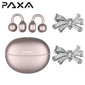PAXA HY-C08 Clip-on Design Wireless Headphones, Powerful Sound Effects for Music, Dustproof & Waterproof Sports Earbuds for Running, Workout, Audio