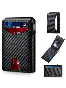 Men's Business Matching Rfid Blocking Rfid Theft Proof Wallet, Simple Plain Multi Card Slots Wallet, Minimalist Card Holder Wallet for Men, Credit Card Holder, Credit Card Organizer