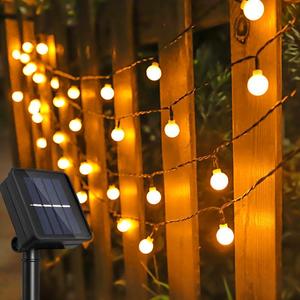 Solar Garden Decorative String Light, 1 Piece Outdoor Waterproof Light String, Decorative Lamps, Garden Lighting, Solar Ground Lights, LED Light, Outdoor Pathway Light, Yard Lighting