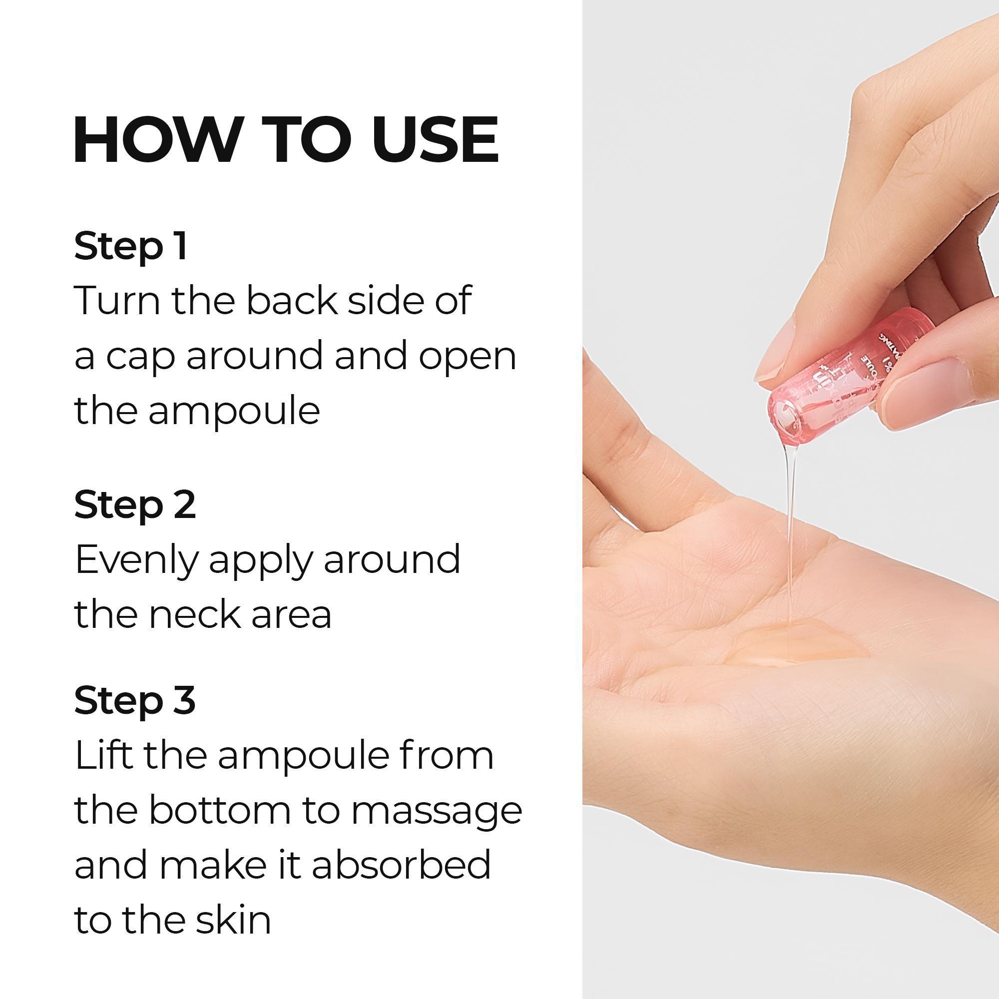 [Dr.Melaxin Official] Neck Lift 3-Step Routine | Target Tech Neck & Firming Care Set l Neck Cream 50ml + Neck Ampoule 1.5ml x 10 + Calcium Multi Balm