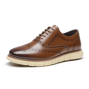 Bruno Marc Men's Crossflex Dress Sneakers Wingtip Derby Casual Oxford Formal Shoes for Comfortable Walking All Seasons Black