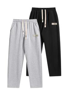 Men's Letter Print Drawstring Waist Sweatpants, Casual Loose Jogger Pants for Summer, Men's Trousers for Daily Wear