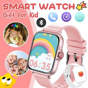 SIMSONLAB 1.83 Inch Hd Touch Screen Kids Digital Smart Watch: Bluetooth Call, Music, Camera, Calculator, Pedometer, Learning Tools, Alarm, Calendar, Ideal Gift For Boys & Girls