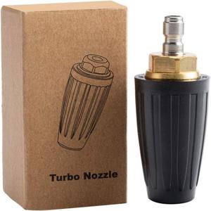 Turbo Washer Nozzle, High Flow Nozzle, Quick Connect Nozzles, 4000 PSI Rotating Pressure Washer Nozzle with 1/4'' Quick Connect, Car Wash Accessories for Cleaning Brick, Concrete, Vinyl Surfaces