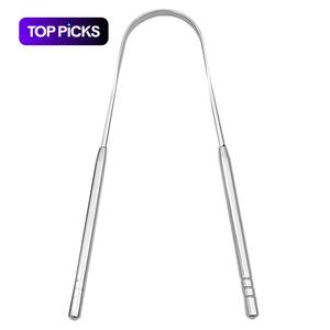 Valentine's Day Portable Tongue Scraper, Stainless Steel Tongue Cleaner Scraper, Tongue Scraping Tool, Oral Care Tool for Fresher Breath, Oral Hygiene Care Product