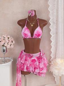 Women's Fashion Two-Piece Swimsuit Set, Stylish Beachwear Swimwear, Bikinis Sets, Comfortable & Trendy Bathing Suit for Women, Perfect for Pool & Beach