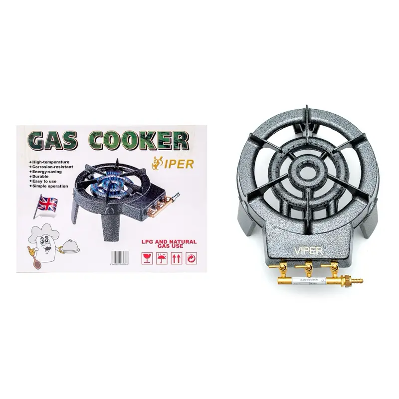 Viper Cast Iron Gas Boiling Ring Catering LPG Burner Outdoor Triple - Heavy Duty