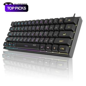 MageGee Mini 60% Gaming Keyboard, RGB Backlit 61 Key Ultra-Compact Keyboard, TS91 Ergonomic Mechanical Feeling Office Computer Keyboard for PC, MAC, PS4, Xbox ONE Gamer, LED Backlit Keyboard #TOP PICKS