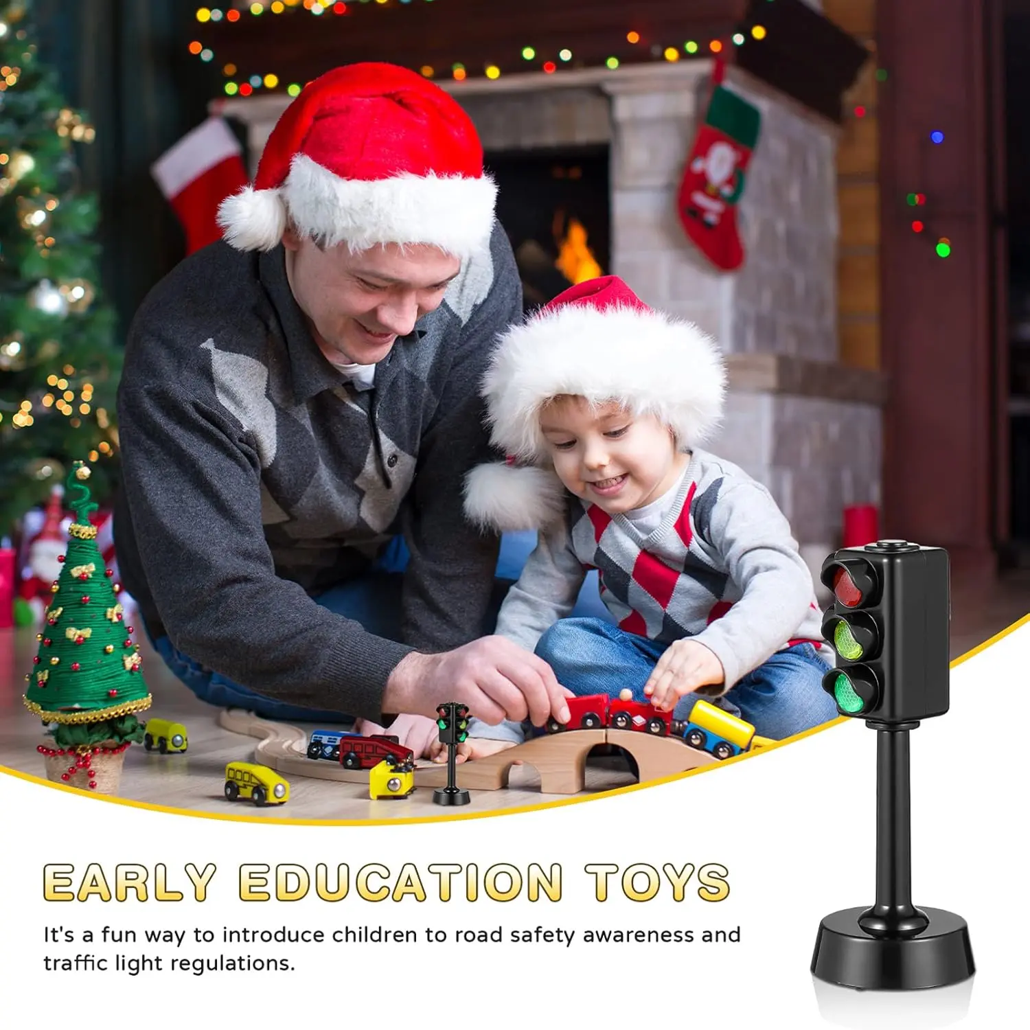 Mini Traffic Light Model with Realistic Sound & Lights, Safe ...