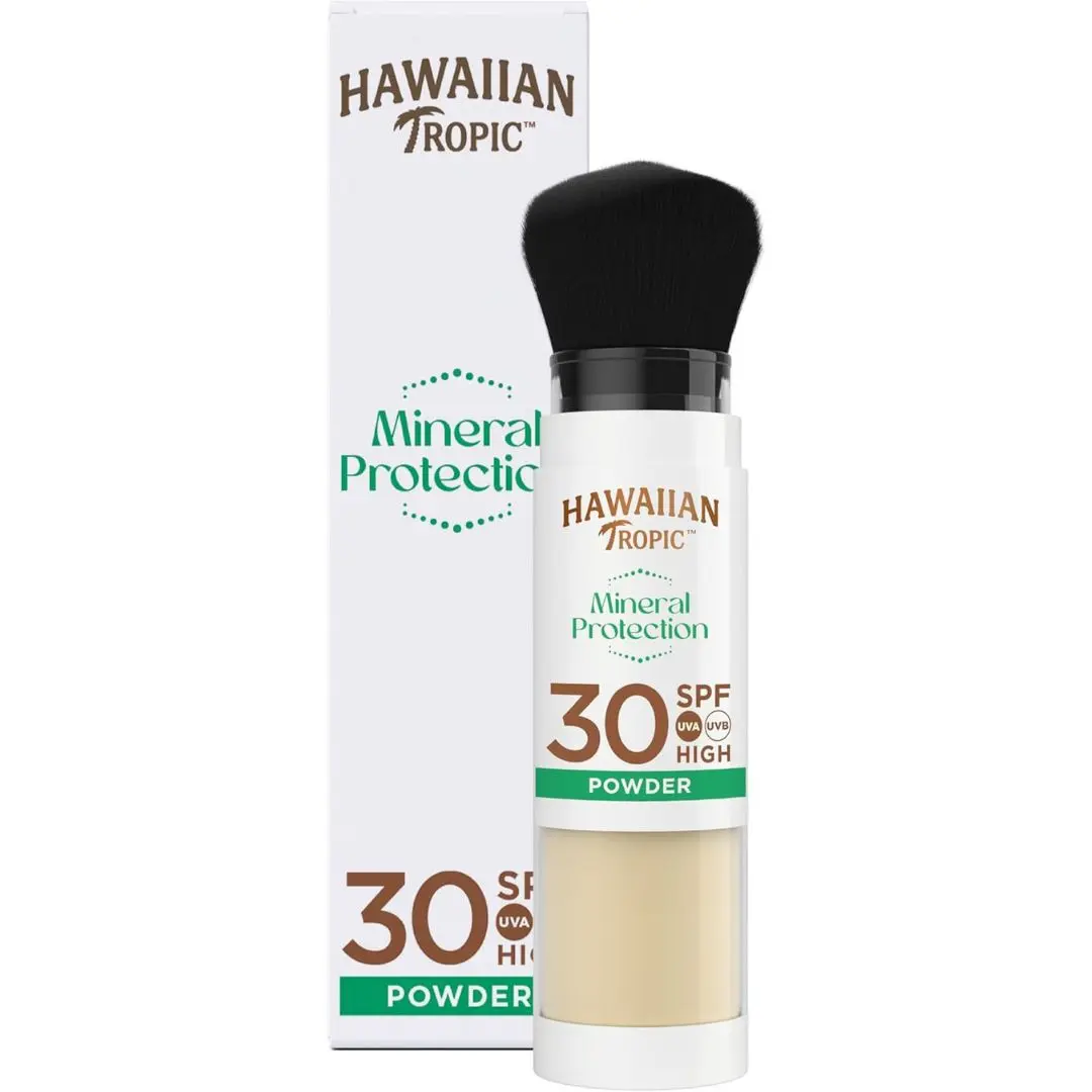 Mineral Protection Sunscreen Powder SPF 30 UVA+UVB, Makeup Compatible, Water Resistant, Vegan