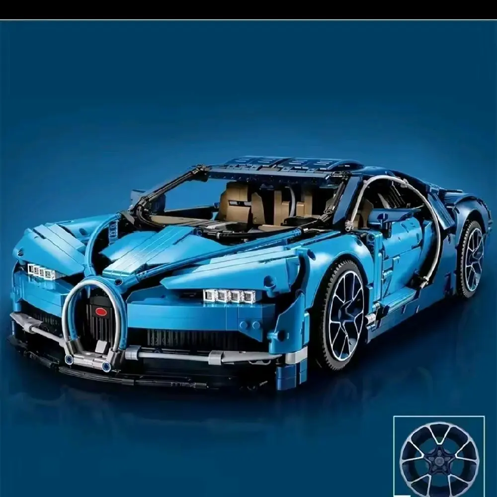 1400 PCS Bugattied Chirons Compatible 42083 Super Sports Racing Car Building Blocks Set for Creative Learning