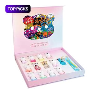 Bear lip glaze set pendant cute natural