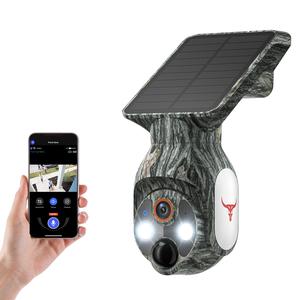 Wireless Solar Security garden Camera for Outdoor, 1080P Battery-Powered WiFi Surveillance, Human Detection, Color Night Vision, 2.4G WiFi, Live View & Cloud Storage