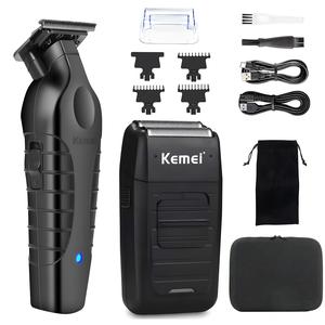 Kemei Professional Hair Clipper, 1 Box Rechargeable Cordless Hair Cutter Trimmer & Accessories, Hair Cutting Kit for Men, Barber Tool, Barber Hair Clippers, Gift, Hair Grooming Kit, Barber Equipment