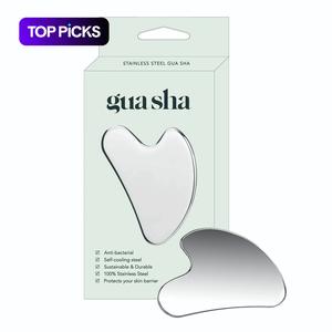Premium Stainless Steel Gua Sha Facial Tool - Durable Metal Massage Board for Face and Body for Mother's Day Gift, Includes Exquisite Gift Box