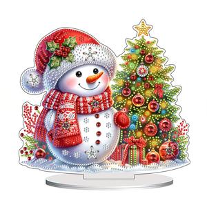 DIY Diamond Painting Art Kit Rhinestone Christmas Ornament for Home Party Table Decoration Gift for Friends Family