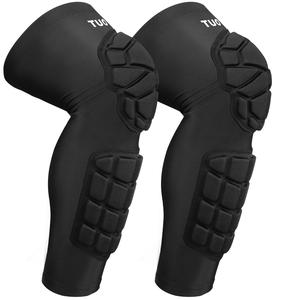 Knee Pad Protective Calf Shin Guards For  Leg Compression Sleeve Pad For Football Basketball Volleyball Soccer Protective Gear Calf Support Cuff With Anti-Slip Strip (1 Pair)