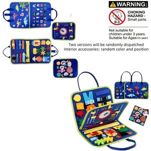 Dinosaur World Felt Handbag Book, 1 Set Early Development Activity Toy, DIY Educational Toy