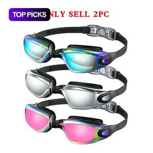 Swimming Goggles, Outdoor Swimming Goggles, 2 Counts Anti-fog Waterproof, Swimming Accessories for Adults & Teens, Swim Goggles Set #TOP PICKS