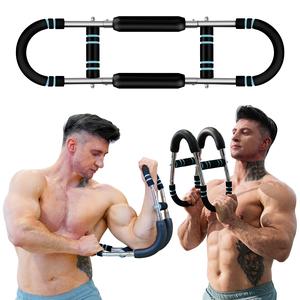TOUSAINS ProFlex Arm Trainer - Adjustable Multi-Muscle Home Gym System for Chest, Arms & Core |Adjustable Spring Workout Bar | Exercise Strengthener